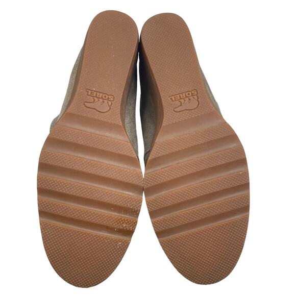 Sorel Women's Toronto Green Waterproof Suede Wedge Ankle Boot Size US 8 - Picture 9 of 10